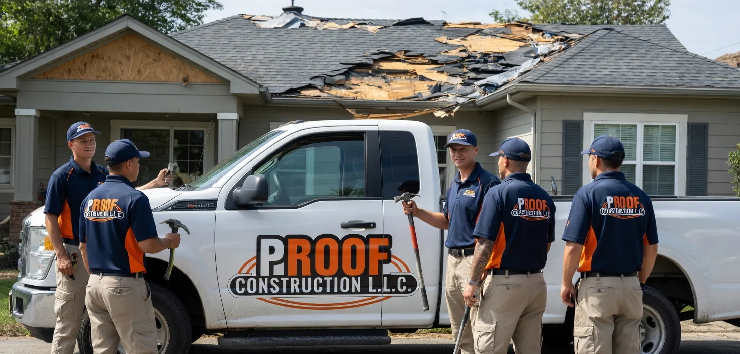 Storm damage repair after Midwest City hail and wind